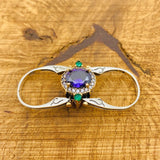 Multi Stone Ring, Amethyst & Ruby Oval