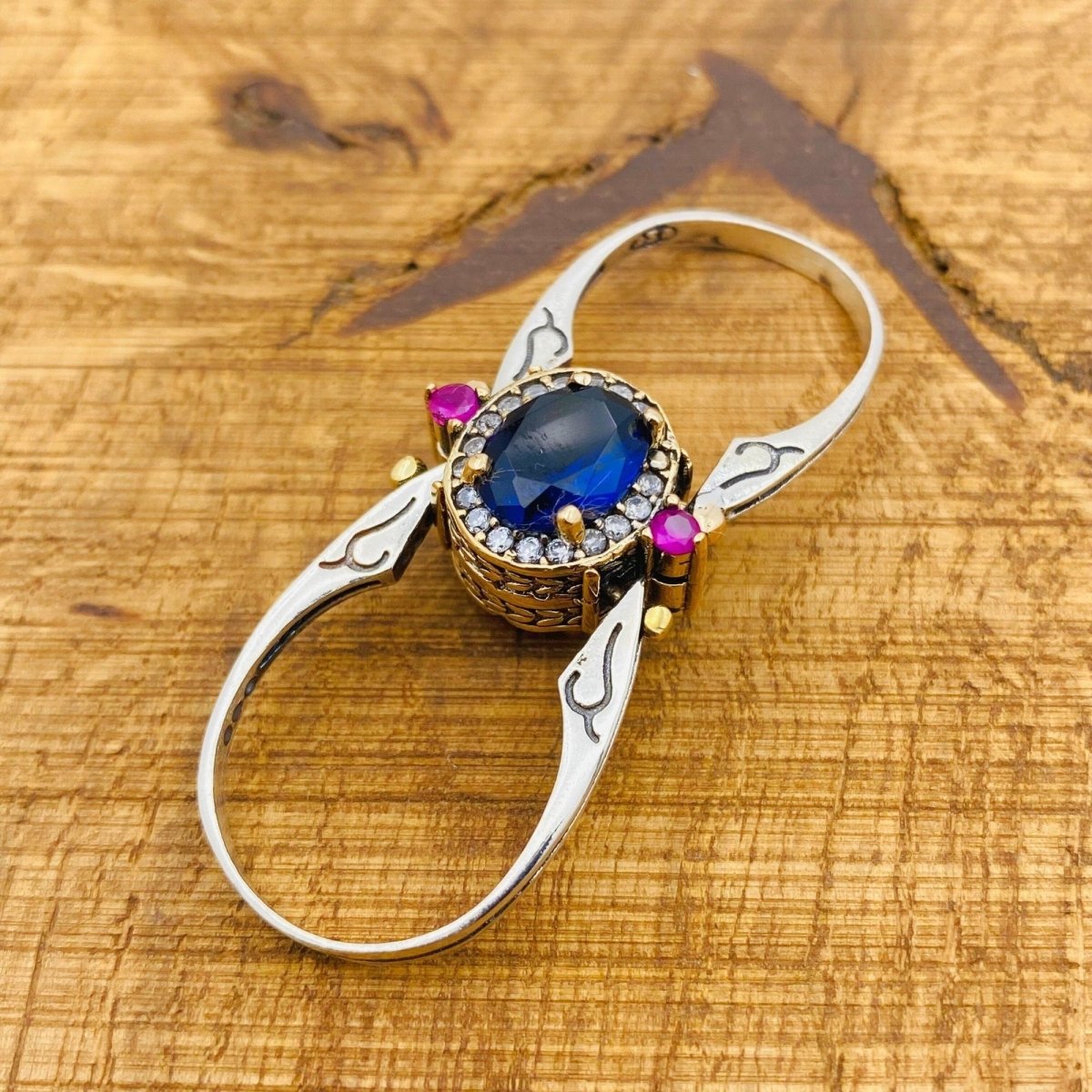 Multi Stone Ring, Sapphire & Zultanite Oval