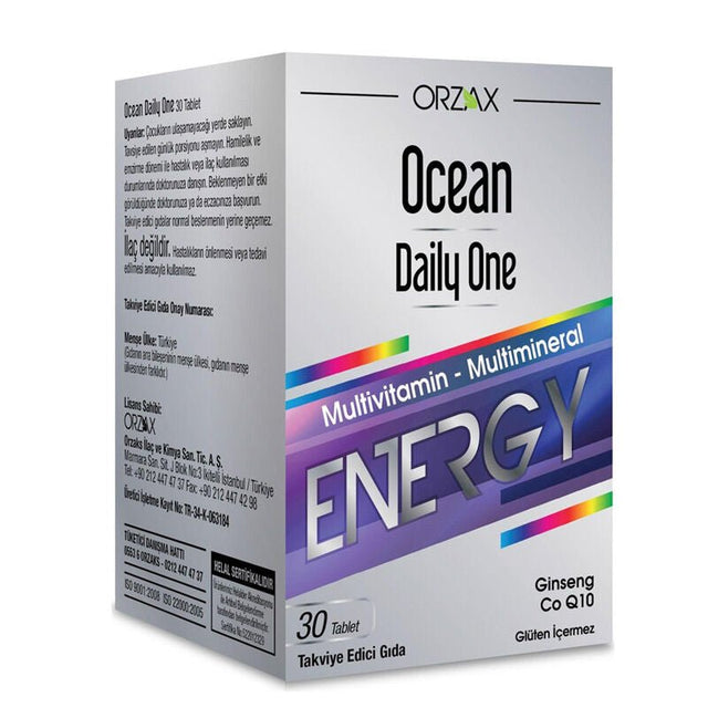 Multivitamin & Mineral with Ginseng & CoQ10 - Energy Support Tablets - TryAladdin