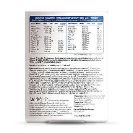 Multivitamin & Multimineral - Comprehensive Immune Support Tablets - TryAladdin