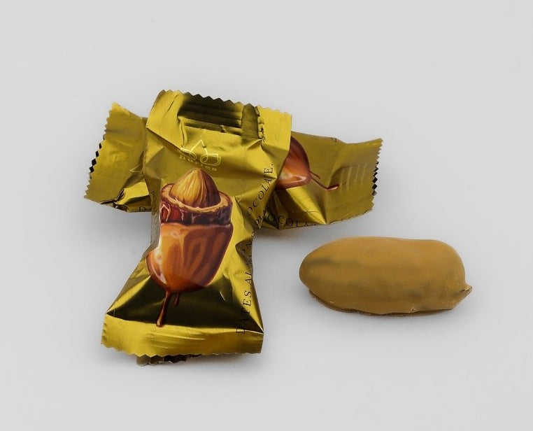 Musfik | Caramel Belgian Chocolate Covered Dates with Almond 500g - TryAladdin