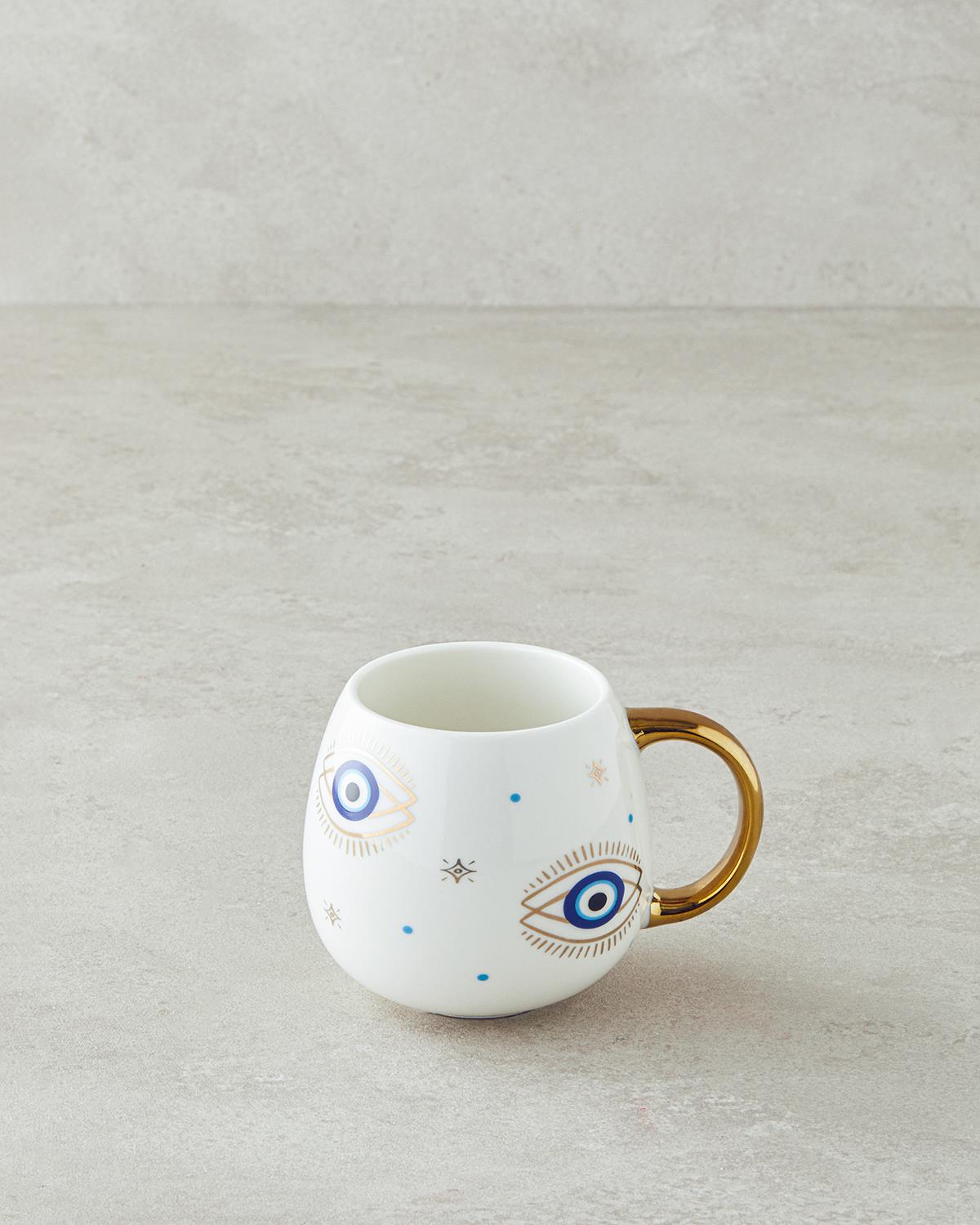 Premium New Bone China Festive Mug   Gold Detail