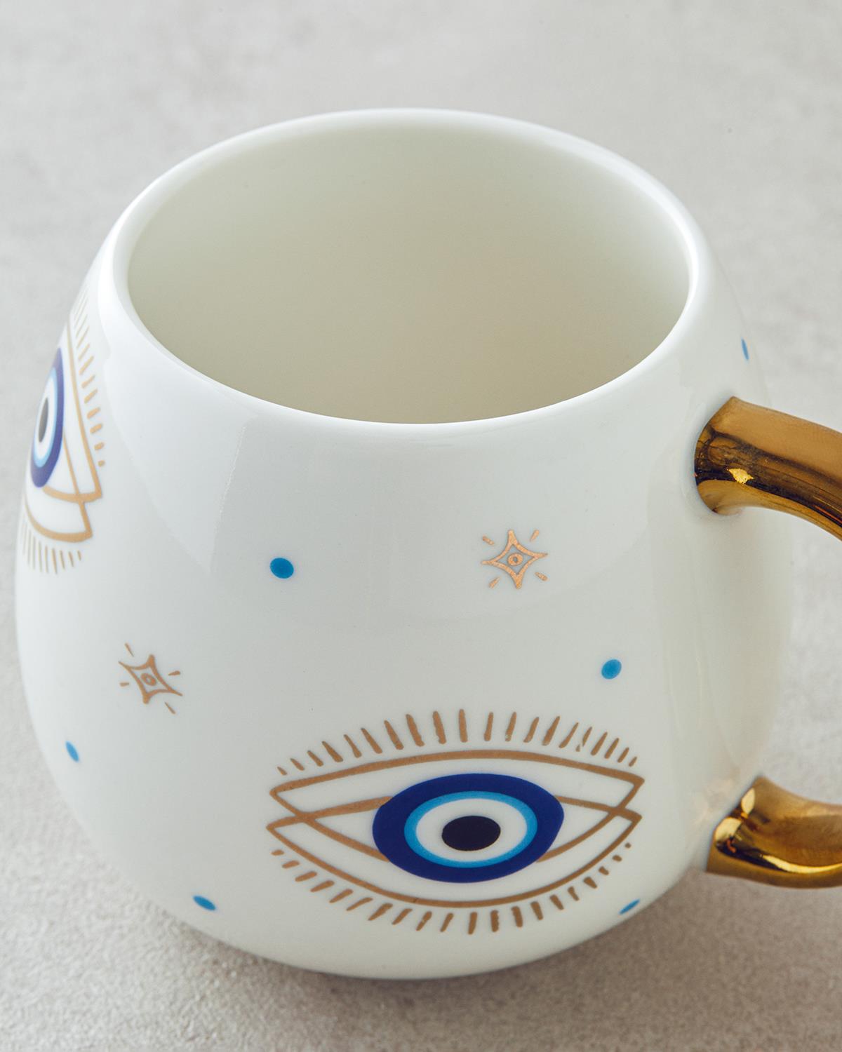 Premium New Bone China Festive Mug   Gold Detail