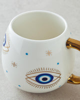 Premium New Bone China Festive Mug   Gold Detail