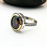 Mystic Topaz Multicolor Stone Women's Ring - TryAladdin