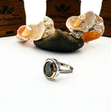 Mystic Topaz Multicolor Stone Women's Ring