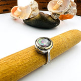 Mystic Topaz Multicolor Stone Women's Ring