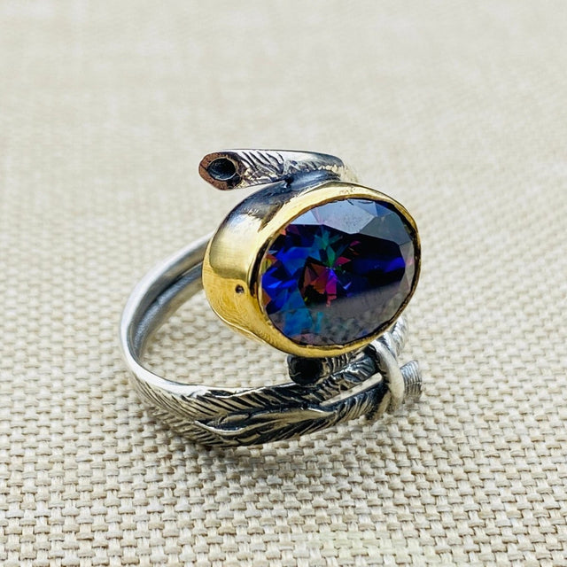 Mystic Topaz Statement Ring for Women