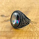 Mystic Topaz Stone Ring