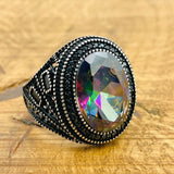 Mystic Topaz Stone Ring