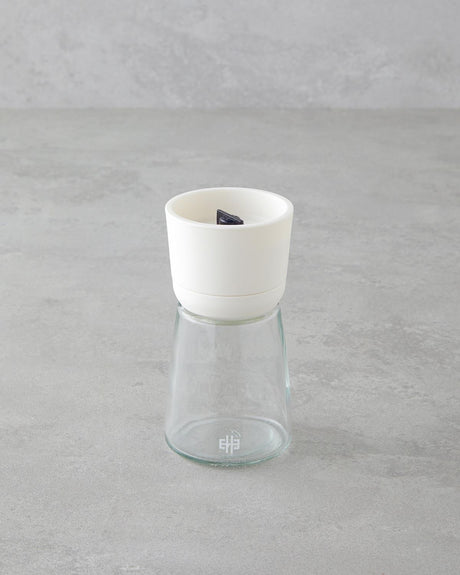 Professional-Glass-Spice-Mill-White-13cm-Adjustable-Ceramic