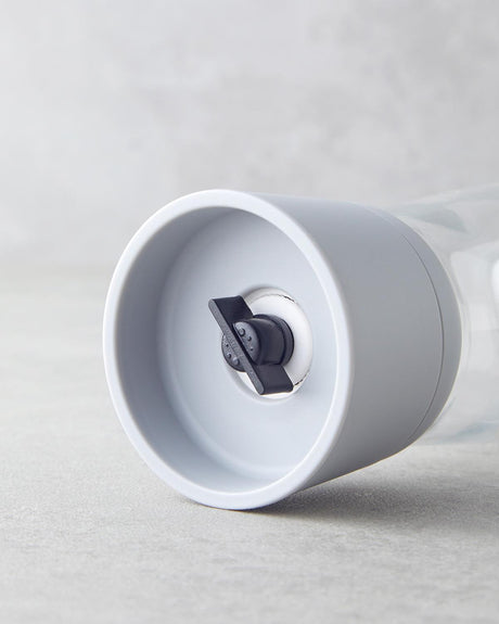 Premium Glass Manual Grinder - Modern Grey Finish