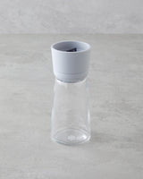 Premium Glass Manual Grinder   Modern Grey Finish