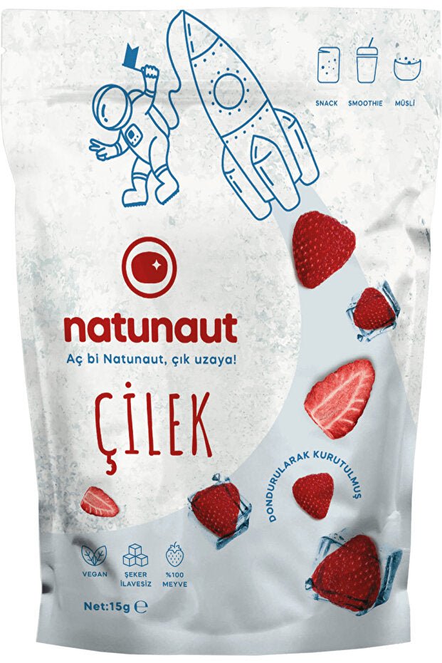 Natunaut Professional Freeze - Dried Strawberry Fruit Crisps - 100g - TryAladdin