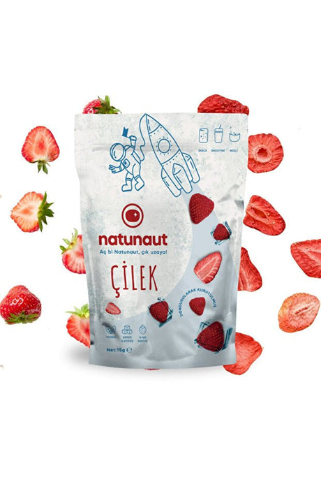 Natunaut Professional Freeze - Dried Strawberry Fruit Crisps - 100g - TryAladdin