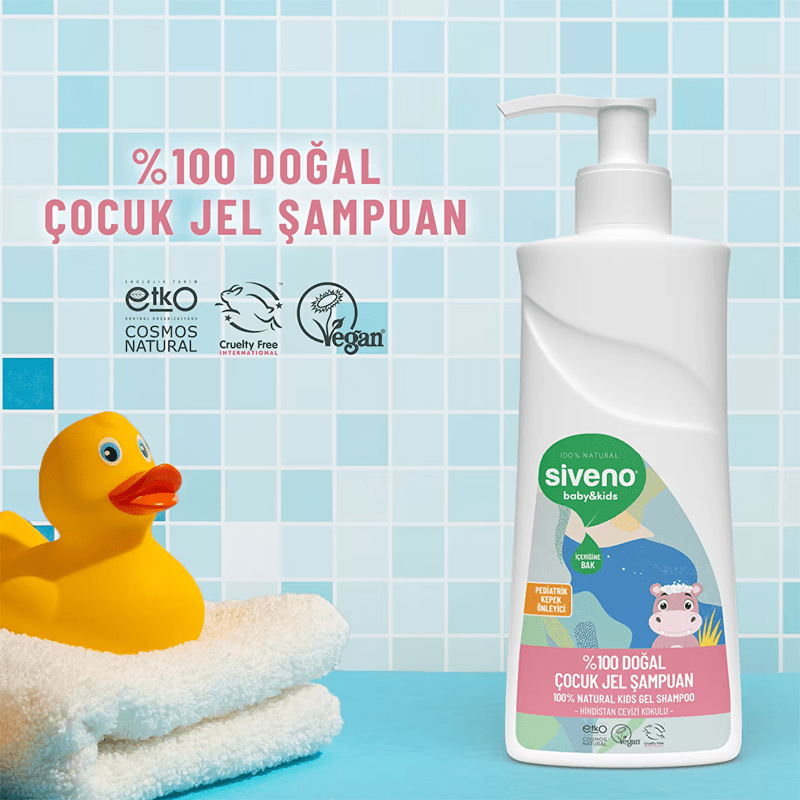 Natural Baby & Child Gel Shampoo - Gentle Hair & Body Cleanser Newborn Safe - TryAladdin