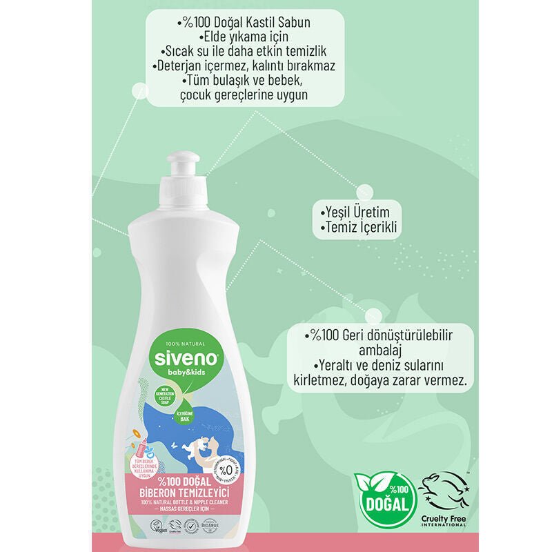 Natural Baby Pacifier & Bottle Cleaner - Stain Removal & Hand Moisturizing - TryAladdin