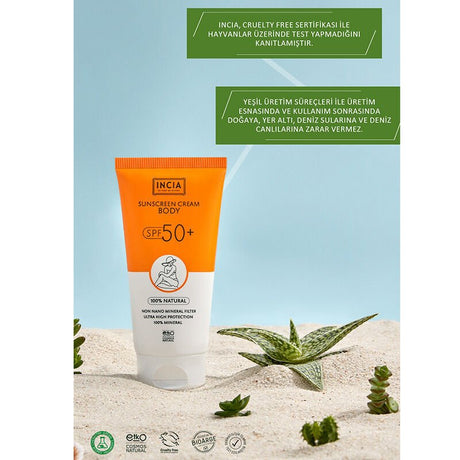 Natural Body Sun Cream - SPF 50+ UV Protection & Radiant Skin - TryAladdin