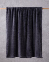 Professional-Jacquard-Wellsoft-Checkered-Throw-Blanket-Anthracite