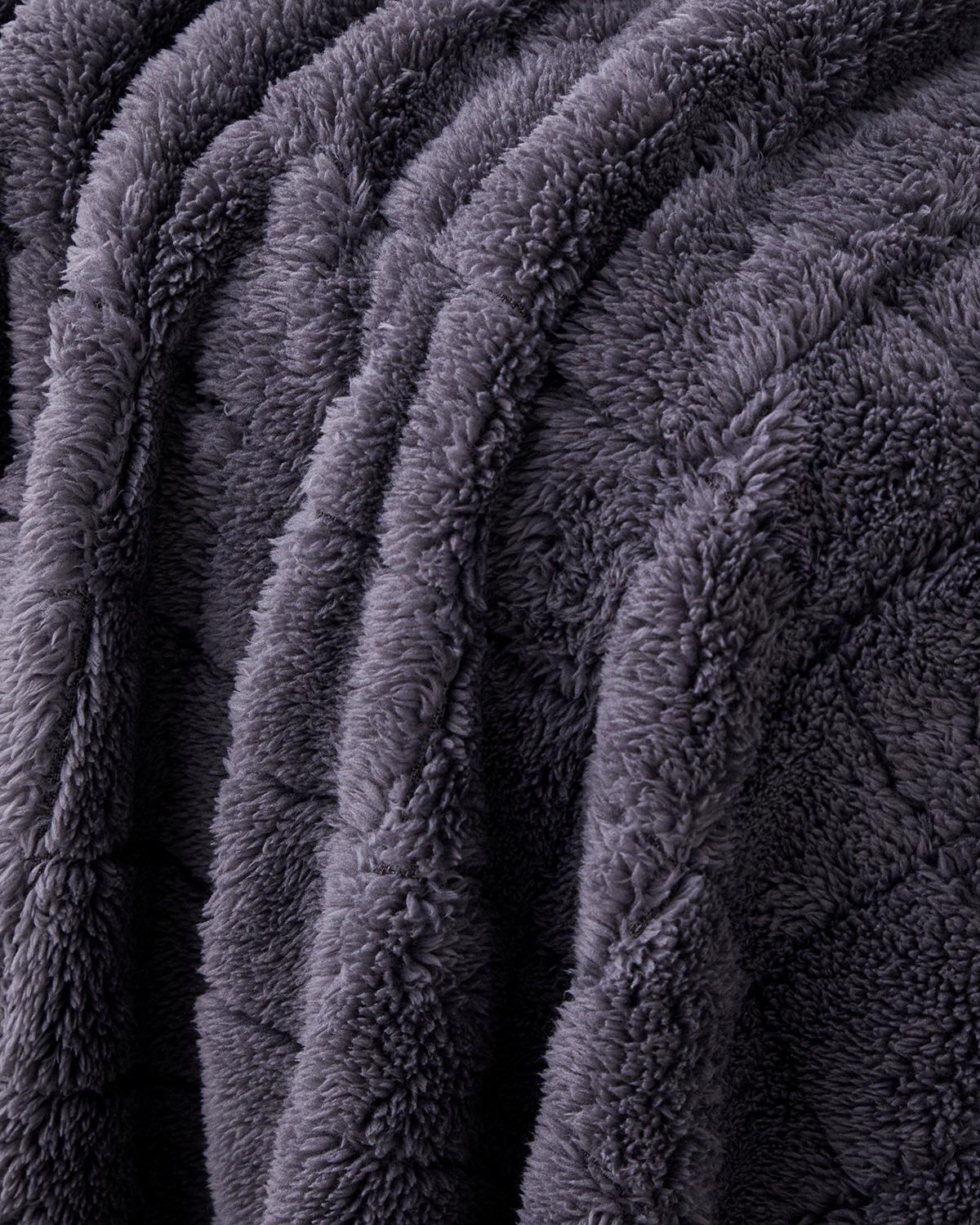 Professional-Jacquard-Wellsoft-Checkered-Throw-Blanket-Anthracite