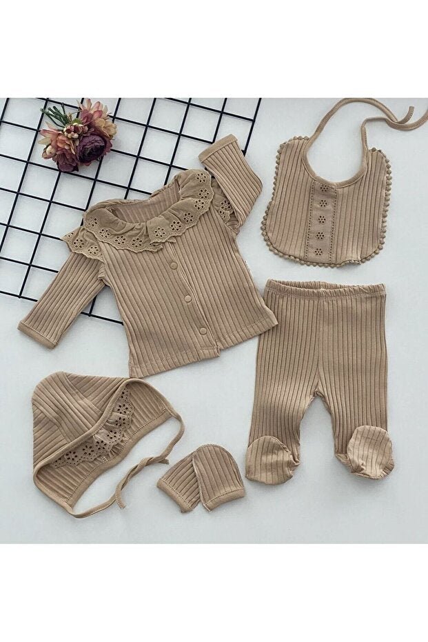 Natural Cotton Newborn Take - Home Set - 5 - Piece Set - TryAladdin