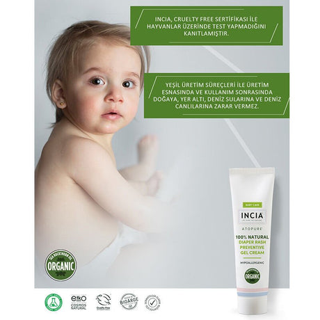 Natural Diaper Rash Prevention Gel Cream - Soothes & Protects Sensitive Skin - TryAladdin