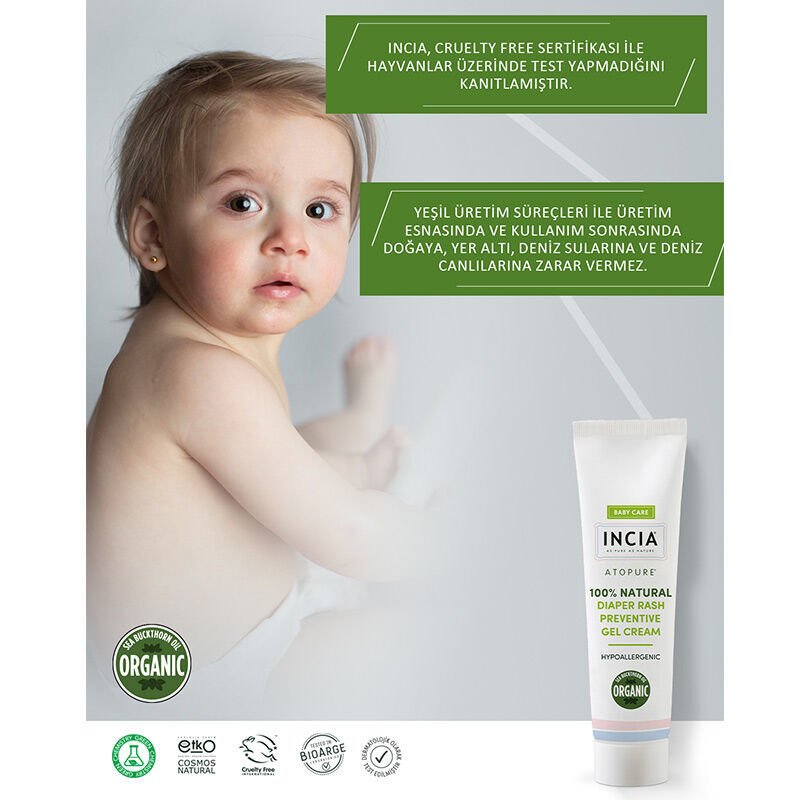 Natural Diaper Rash Prevention Gel Cream - Soothes & Protects Sensitive Skin - TryAladdin