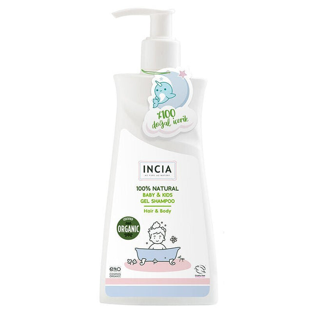 Natural Gel Hair & Body Wash - pH Balanced for Children's Sensitive Skin - TryAladdin