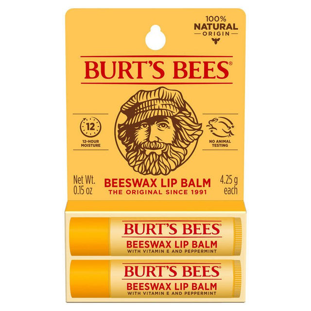 Natural Hydrating Lip Balm - Beeswax & Peppermint Freshness - TryAladdin