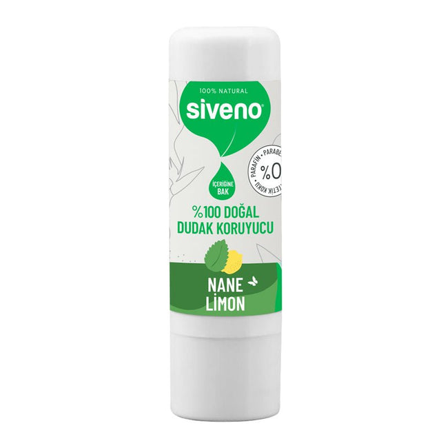 Natural Hydrating Lip Balm - Soothing Mint & Lemon with Shea & Vitamin E - TryAladdin