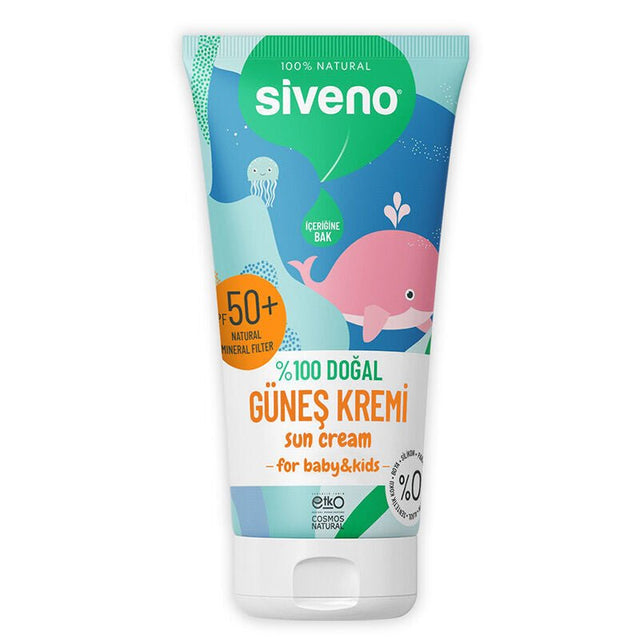 Natural Mineral Sun Cream SPF 50+ for Sensitive Skin & Babies - TryAladdin