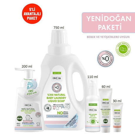 Natural Newborn Essentials Package - Gentle Baby & Mama Care Set - TryAladdin