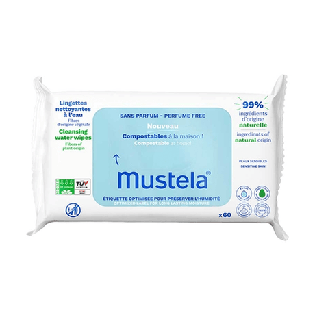 Natural Origin Compostable - Gentle Baby Cleansing Wipes - TryAladdin