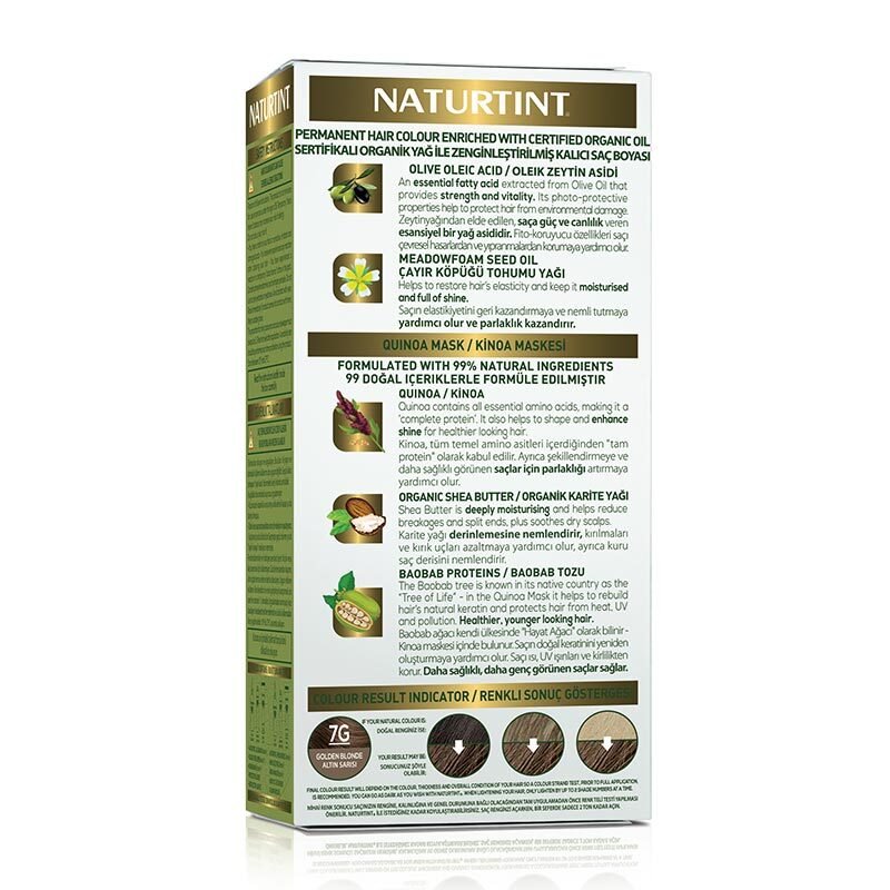 Natural Permanent Hair Color - 7G Golden Blonde - TryAladdin