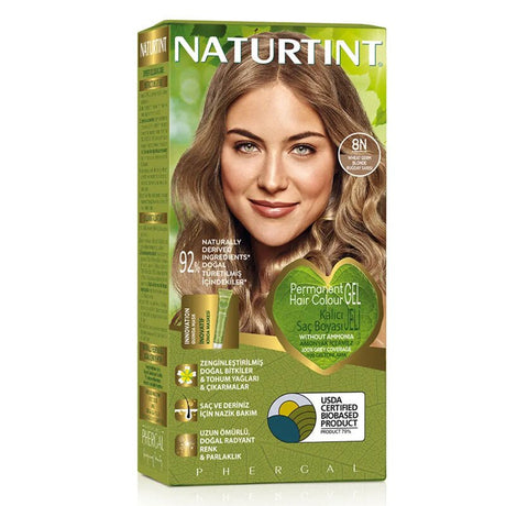 Natural Permanent Hair Color - 8N Wheat Blonde - TryAladdin