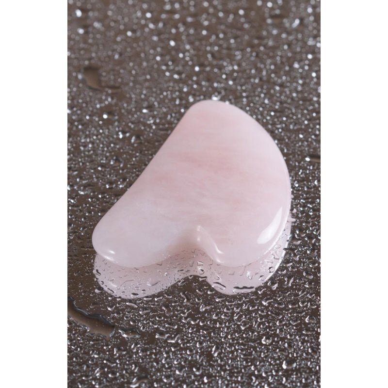 Natural Pink Quartz Gua Sha Facial Massage Tool - TryAladdin