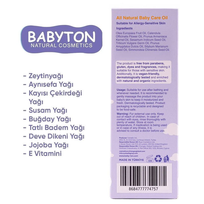 Natural Plant Oil - Moisturizing Care for Sensitive & Dry Skin (0+ Months) - TryAladdin