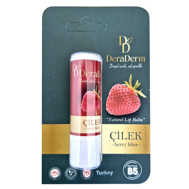 Natural Strawberry Lip Balm - Hydrating & Protective with Provitamin B5 - TryAladdin