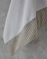 Professional Cotton Stripe Face Towel White