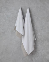 Professional Cotton Stripe Face Towel White