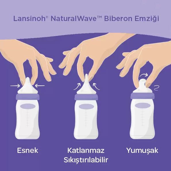 NaturalWave Baby Bottle Nipple - Fast Flow, Supports Natural Sucking - TryAladdin