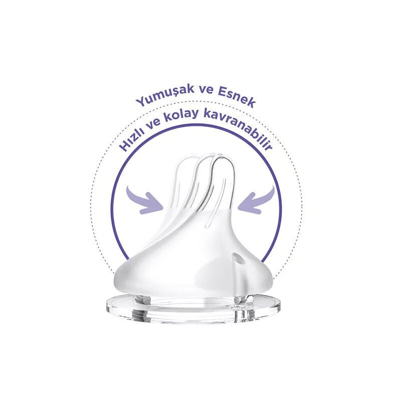 NaturalWave Breastfeeding Transition Baby Bottle - Anti - Colic Slow Flow - TryAladdin