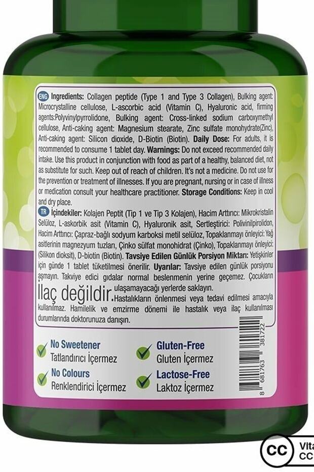 Nature's Supreme Beauty Collagen - Hydrolyzed Type I & III, 30 Tablets - TryAladdin