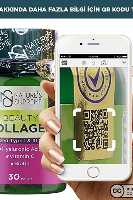 Nature's Supreme Beauty Collagen - Hydrolyzed Type I & III, 30 Tablets - TryAladdin