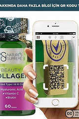 Nature's Supreme Beauty Collagen - Hydrolyzed Type I & III, 60 Tablets - TryAladdin