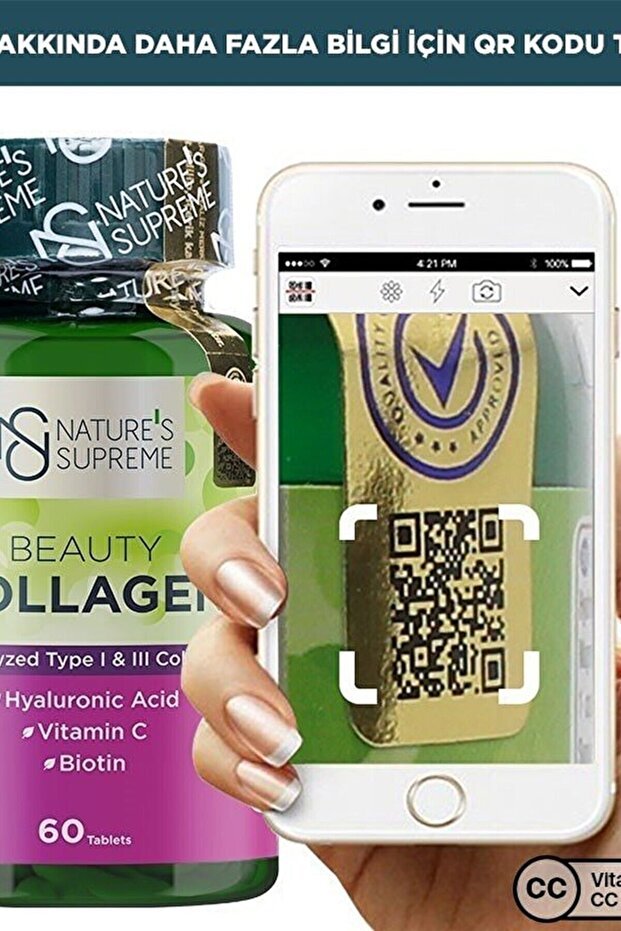 Nature's Supreme Beauty Collagen - Hydrolyzed Type I & III, 60 Tablets - TryAladdin