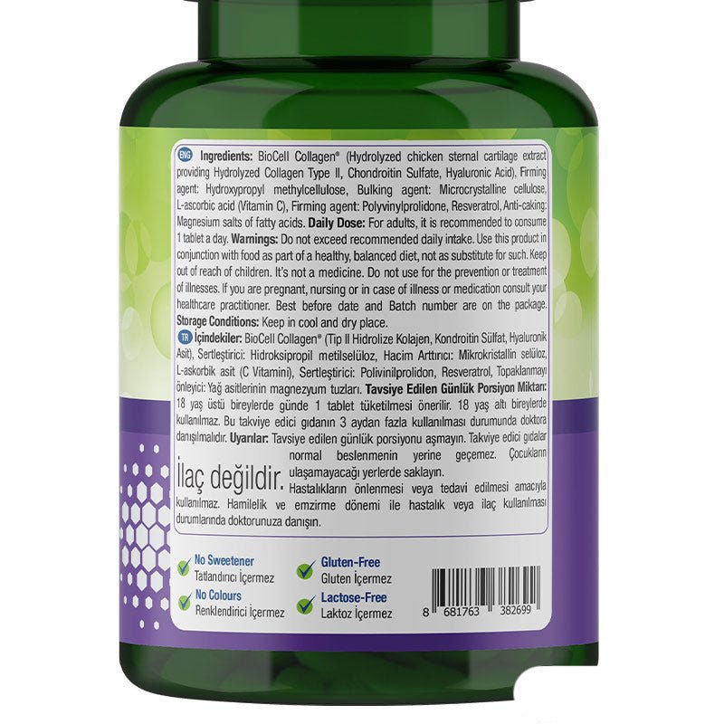 Nature's Supreme BioCell Collagen Hyaluronic Acid 30 Tablets