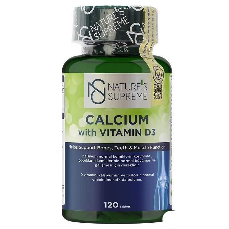 Nature's Supreme Calcium with Vitamin D3 120 Tablets