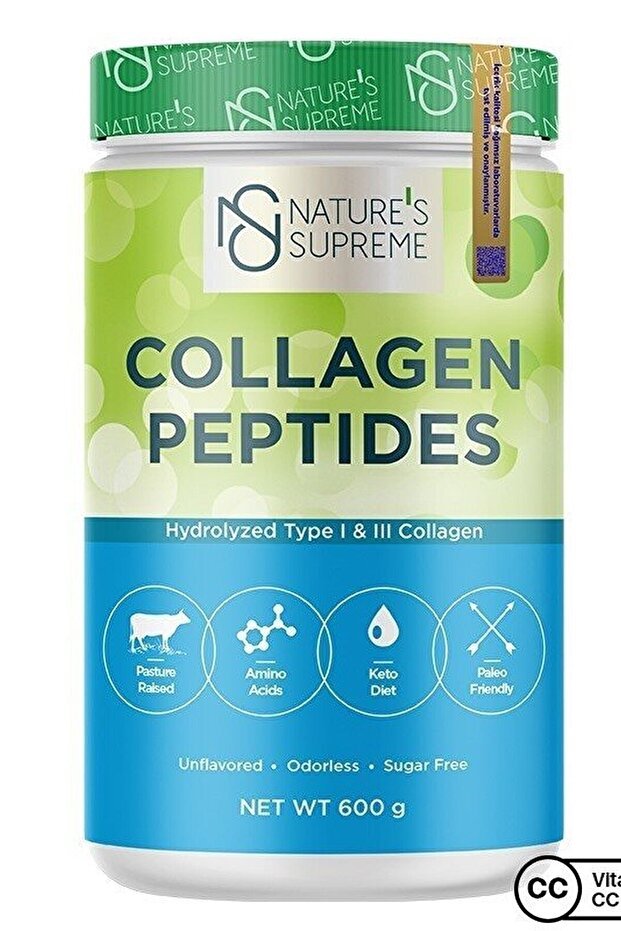 Nature's Supreme Collagen Peptides Powder - Unflavored 600g - TryAladdin