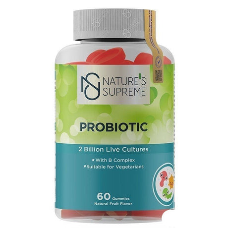 Nature's Supreme Gummies Probiotic 60 Chewable Form